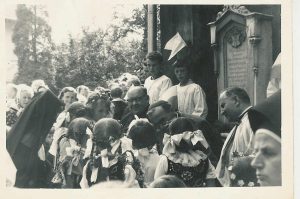 Życzenia od dzieci, Marcyporęba, 1960 r.